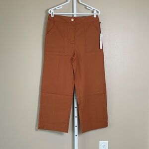 Nicole Miller Cropped Hi-Rise Straight Leg Pants